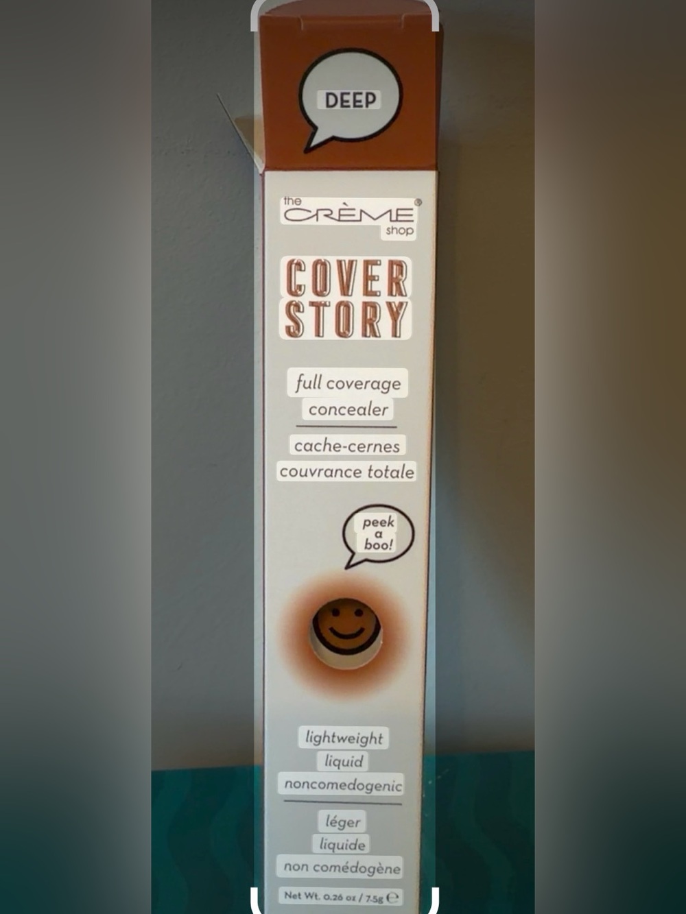 The Crème Shop Cover Story Full Coverage Concealer - Deep (Brown/Tan)